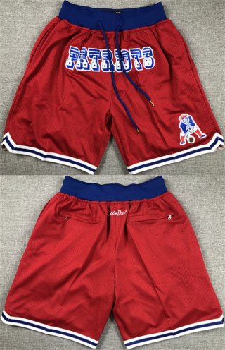 Men's New England Patriots Red Shorts