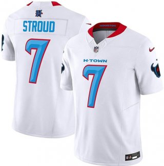 Men's Houston Texans #7 C.J. Stroud White 2024 F.U.S.E. Limited Football Stitched Jersey