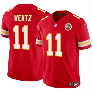 Men’s Kansas City Chiefs #11 Carson Wentz Red 2023 F.U.S.E Vapor Untouchable Limited Football Stitched Jersey