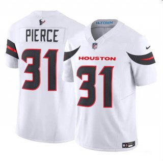 Men's Houston Texans #31 Dameon Pierce White 2024 Vapor F.U.S.E. Limited Football Stitched Jersey