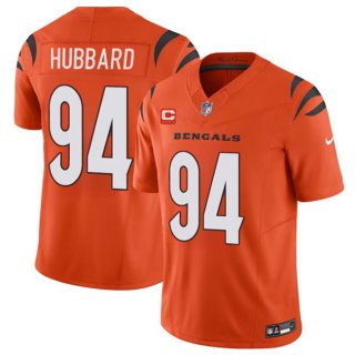 Men's Cincinnati Bengals #94 Sam Hubbard Orange 2024 F.U.S.E With 4-star C Patch Vapor Untouchable Limited Football Stitched Jersey