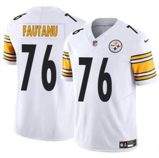 Men's Pittsburgh Steelers #76 Troy Fautanu White F.U.S.E. Vapor Limited Football Stitched Jersey