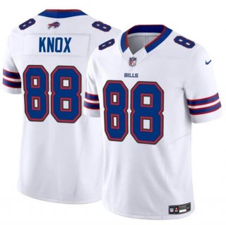 Men's Buffalo Bills #88 Dawson Knox White 2024 F.U.S.E. Vapor Untouchable Limited Stitched Football Jersey