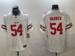 Men's San Francisco 49ers #54 Fred Warner White FUSE Mexico Vapor Limited Stitched Jersey