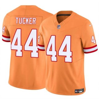 Men's Tampa Bay Buccaneers #44 Sean Tucker Orange F.U.S.E. Throwback Limited Stitched