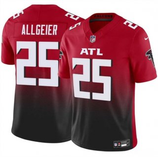 Men's Atlanta Falcons #25 Tyler Allgeier Red Black 2024 F.U.S.E. Vapor Untouchable Limited Football Stitched Jersey