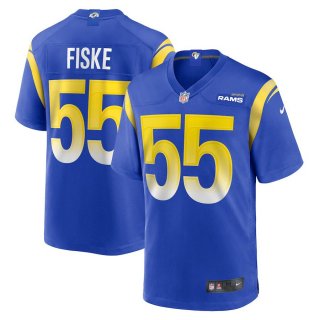 Men's Los Angeles Rams #55 Braden fiske Blue vapor untouchable limited Jersey