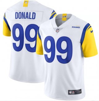 Nike Rams 99 Aaron Donald White Vapor Untouchable Limited Jersey