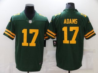 Men's Green Bay Packers #17 Davante Adams Green Yellow 2021 Vapor Untouchable Stitched NFL Nike Limited Jersey