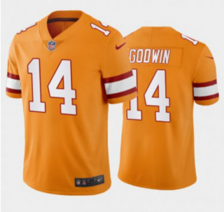 Men's Tampa Bay Buccaneers #14 Chris Godwin Orange Vapor Untouchable Limited Stitched Jersey