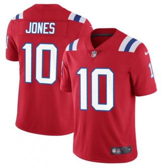 Men's New England Patriots #10 Mac Jones 2021 Red Vapor Untouchable Limited Stitched NFL Jersey