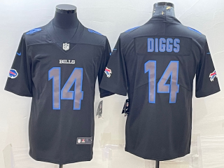 Men's Buffalo Bills #14 Stefon Diggs Black 2022 Fashion Impact Black Color Rush Stitched Nike Limited Jersey