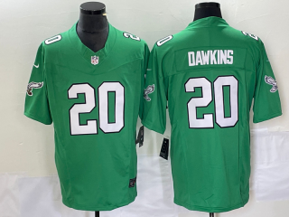 Men's Philadelphia Eagles #20 Brian Dawkins Green 2023 F.U.S.E. Vapor Untouchable Stitched Football Jersey