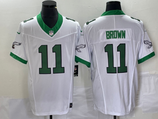 Men's Philadelphia Eagles #11 AJ Brown 2023 FUSE Vapor Untouchable Stitched Jersey