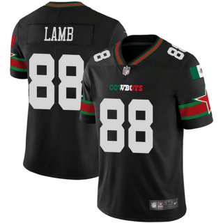 Men's Dallas Cowboys #88 CeeDee Lamb Black Mexico Vapor Limited Stitched Football Jersey