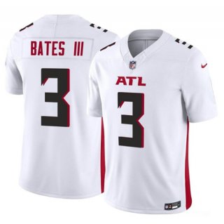 Men's Atlanta Falcons #3 Jessie Bates III White 2023 F.U.S.E. Vapor Untouchable Limited Football Stitched Jersey