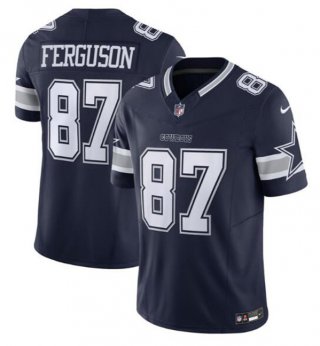 Men's Dallas Cowboys #87 Jake Ferguson Navy 2023 F.U.S.E. Vapor Untouchable Limited Football Stitched Jersey