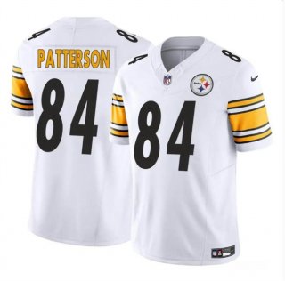 Men's Pittsburgh Steelers #84 Cordarrelle Patterson White 2024 F.U.S.E Vapor Untouchable Limited Football Stitched Jersey