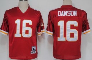 Kansas City Chiefs #16 Len Dawson Red Throwback Jersey