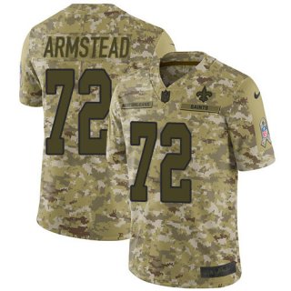 Nike Saints #72 Terron Armstead Camo Men's Stitched NFL Limited 2018 Salute To Service Jersey