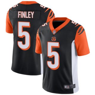 Bengals #5 Ryan Finley Black Team Color Men's Stitched Football Vapor Untouchable Limited Jersey