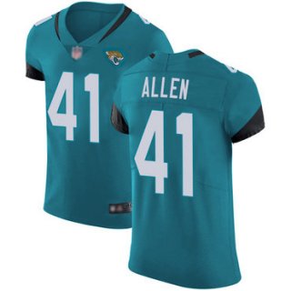 Jaguars #41 Josh Allen Teal Green Alternate Men's Stitched Football Vapor Untouchable Elite Jersey