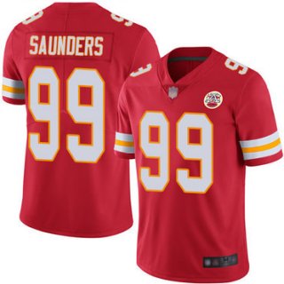 Chiefs #99 Khalen Saunders Red Team Color Men's Stitched Football Vapor Untouchable Limited Jersey