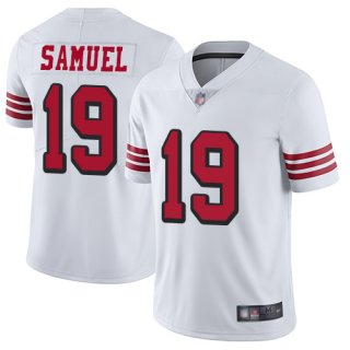 49ers #19 Deebo Samuel White Rush Men's Stitched Football Vapor Untouchable Limited Jersey