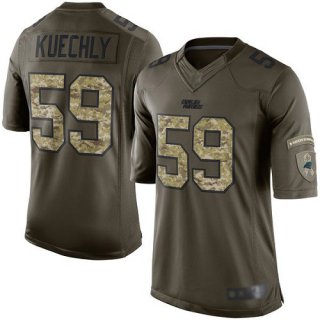 Panthers #59 Luke Kuechly Green Men's Stitched Football Limited 2015 Salute to Service Jersey