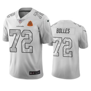 Denver Broncos #72 Garett Bolles White Vapor Limited City Edition NFL Jersey