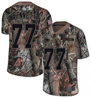 Nike Patriots #77 Michael Bennett Camo Men's Stitched NFL Limited Rush Realtree Jersey