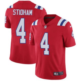 Nike Patriots #4 Jarrett Stidham Red Alternate Men's Stitched NFL Vapor Untouchable Limited Jersey