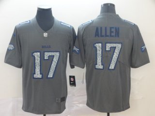 Nike Bills 17 Josh Allen Gray Camo Vapor Untouchable Limited Jersey