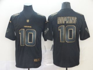 Nike Texans 10 DeAndre Hopkins Black Gold Vapor Untouchable Limited Jersey