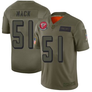 Nike Falcons #51 Alex Mack Camo Men's Stitched NFL Limited 2019 Salute To Service Jersey