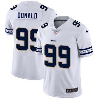 Los Angeles Rams #99 Aaron Donald Nike White Team Logo Vapor Limited NFL Jersey