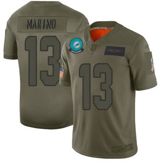 Nike Dolphins #13 Dan Marino Camo Men's Stitched NFL Limited 2019 Salute To Service Jersey