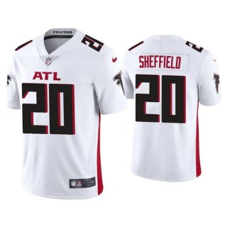 Men's Atlanta Falcons #20 Kendall Sheffield White New Vapor Untouchable Limited Nike Jersey