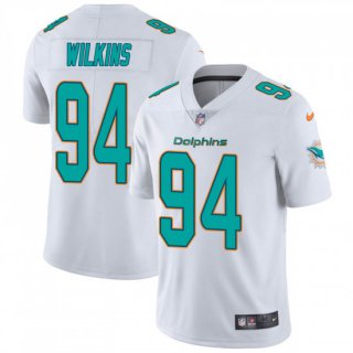 Nike Miami Dolphins #94 Christian Wilkins Men's limited White Vapor Untouchable Nike Jersey