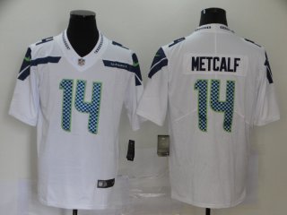 Men's Seattle Seahawks #14 D.K. Metcalf White 2017 Vapor Untouchable Stitched NFL Nike Limited Jersey