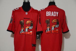 Men's Tampa Bay Buccaneers #12 Tom Brady Red 2020 NEW Vapor Untouchable Stitched NFL Nike Limited Fashion Jersey