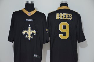 Men's New Orleans Saints #9 Drew Brees Black 2020 Big Logo Vapor Untouchable Stitched NFL Nike Fashion Limited Jersey