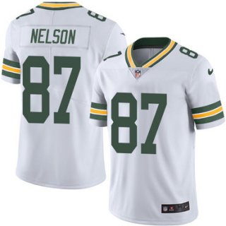 Nike Green Bay Packers #87 Jordy Nelson White Men's Stitched NFL Vapor Untouchable Limited Jersey