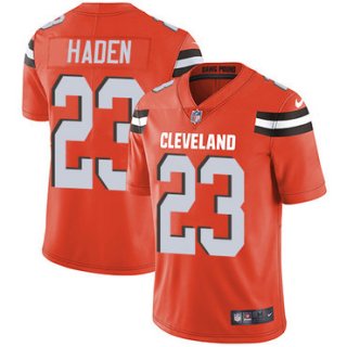 Nike Cleveland Browns #23 Joe Haden Orange Alternate Men's Stitched NFL Vapor Untouchable Limited Jersey