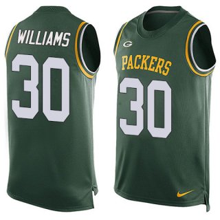 Nike Green Bay Packers #30 Jamaal Williams Green Team Color Men's Stitched NFL Limited Tank Top Jersey