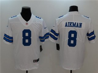 Men's Dallas Cowboys #8 Troy Aikman White 2017 Vapor Untouchable Stitched NFL Nike Limited Jersey