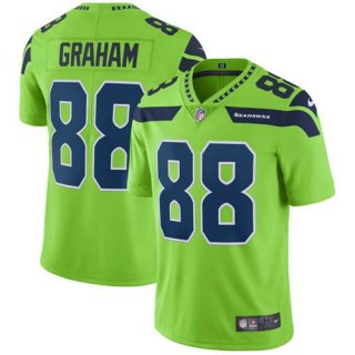 Nike Seattle Seahawks #88 Jimmy Graham Green Men's Stitched NFL Limited Rush Jersey