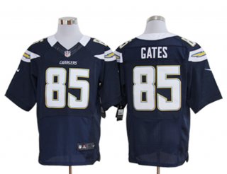 Size 60 4XL-Antonio Gates San Diego Chargers #85 Dark Blue Stitched Nike Elite NFL Jerseys