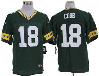 Size 60 4XL-Randall Cobb Green Bay Packers #18 Green Stitched Nike Elite NFL Jerseys