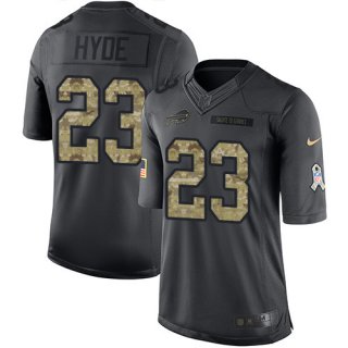 Nike NFL Buffalo Bills #23 Micah Hyde Limited Black 2016 Salute to Service Men's Jersey